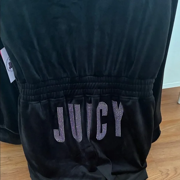 Juicy Couture Black Hooded Jumpsuit - Picture 6 of 14